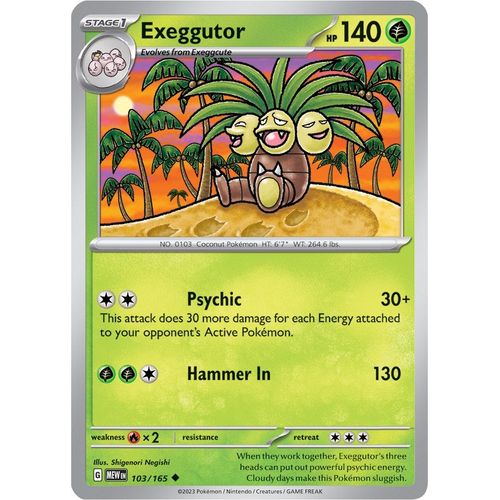 Exeggutor (103/165) [SV: Scarlet & Violet 151] - PokéBox Australia