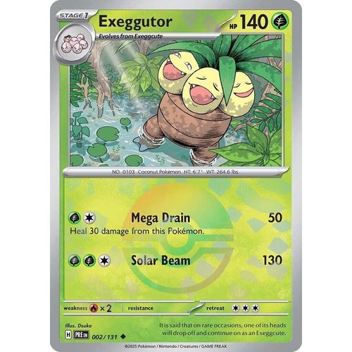 Exeggutor (Poke Ball Pattern) (002/131) [SV: Prismatic Evolutions] - PokéBox Australia