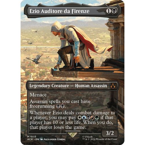Ezio Auditore da Firenze (Borderless) (113) [Universes Beyond: Assassin's Creed] - PokéBox Australia