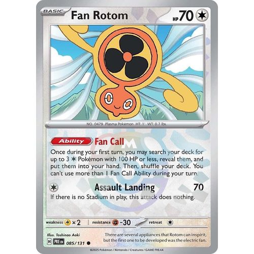 Fan Rotom (Master Ball Pattern) (085/131) [SV: Prismatic Evolutions] - PokéBox Australia