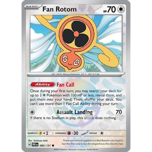 Fan Rotom (Poke Ball Pattern) (085/131) [SV: Prismatic Evolutions] - PokéBox Australia