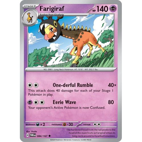 Farigiraf (084/167) [SV06: Twilight Masquerade] - PokéBox Australia
