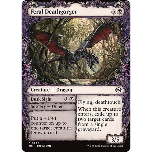 Feral Deathgorger (Showcase) (298) (Tarkir: Dragonstorm) - PokéBox Australia