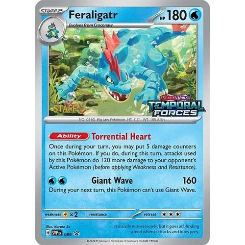 Feraligatr - 089 (Prerelease) [Staff] (089) (SV: Scarlet & Violet Promo Cards) - PokéBox Australia