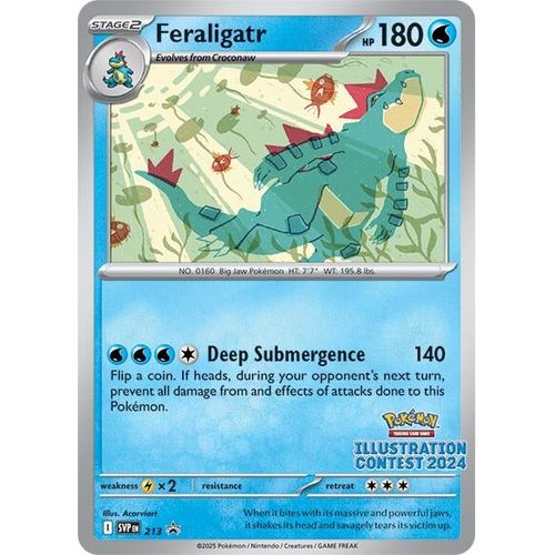 Feraligatr - 213 (Illustration Contest 2024) (213) [SV: Scarlet & Violet Promo Cards] - PokéBox Australia