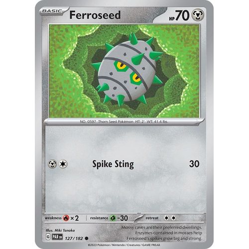 Ferroseed (127/182) [SV04: Paradox Rift] - PokéBox Australia