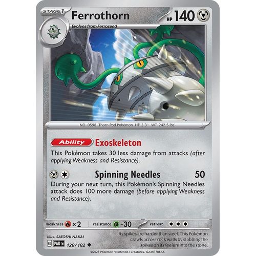 Ferrothorn (128/182) [SV04: Paradox Rift] - PokéBox Australia
