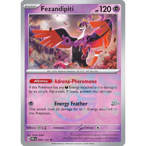 Fezandipiti (Master Ball Pattern) (045/131) [SV: Prismatic Evolutions] - PokéBox Australia