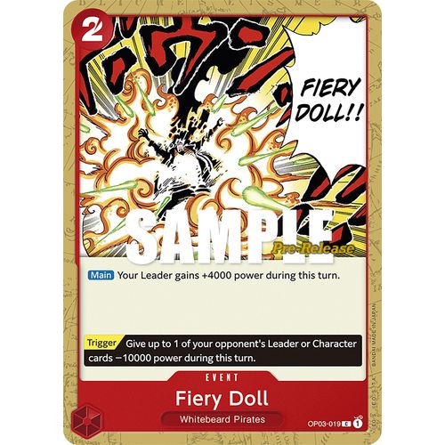 Fiery Doll (OP03 - 019) [Pillars of Strength Pre - Release Cards] - PokéBox Australia