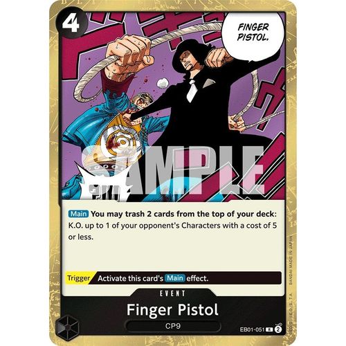 Finger Pistol (EB01 - 051) [Extra Booster: Memorial Collection] - PokéBox Australia