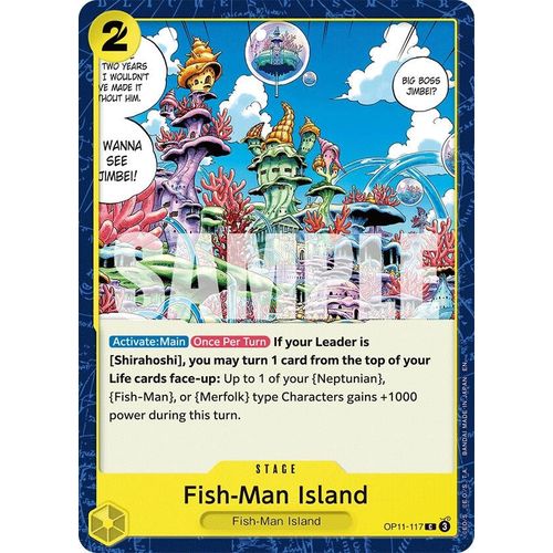 Fish - Man Island (OP11 - 117) [A Fist of Divine Speed] - PokéBox Australia