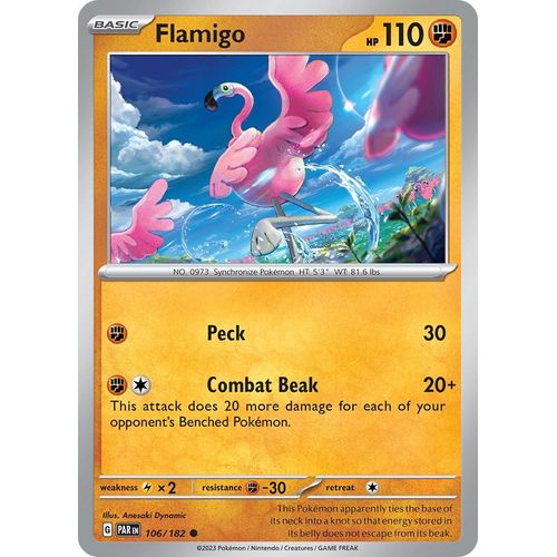 Flamigo (106/182) [SV04: Paradox Rift] - PokéBox Australia