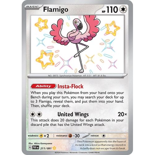 Flamigo (211/091) [SV: Paldean Fates] - PokéBox Australia