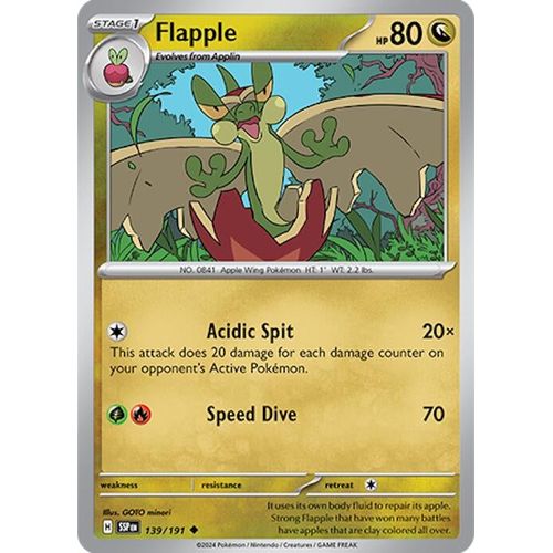 Flapple (139/191) [SV08: Surging Sparks] - PokéBox Australia