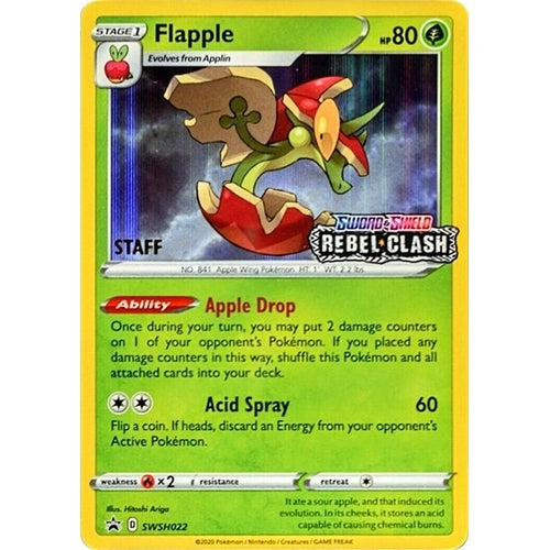 Flapple - SWSH022 (Prerelease) [Staff] (SWSH022) (SWSH: Sword & Shield Promo Cards) - PokéBox Australia