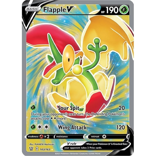 Flapple V (Full Art) (143/163) (SWSH05: Battle Styles) - PokéBox Australia