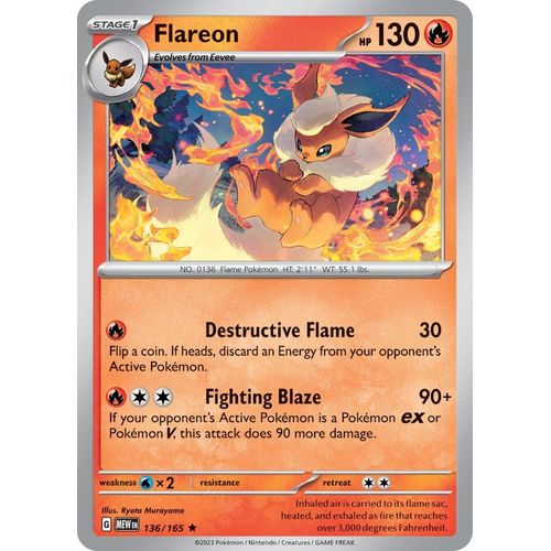 Flareon (136/165) [SV: Scarlet & Violet 151] - PokéBox Australia