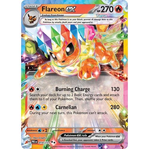 Flareon ex (014/131) [SV: Prismatic Evolutions] - PokéBox Australia