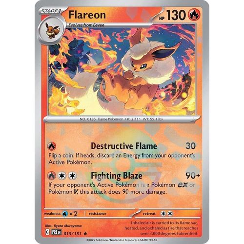 Flareon (Poke Ball Pattern) (013/131) [SV: Prismatic Evolutions] - PokéBox Australia