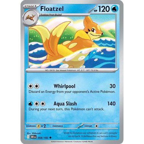Floatzel (058/182) (SV10: Destined Rivals) - PokéBox Australia