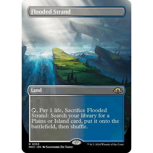 Flooded Strand (Borderless) (353) [Modern Horizons 3] - PokéBox Australia