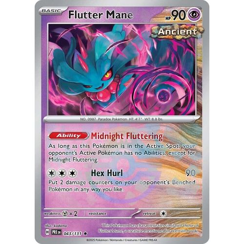 Flutter Mane (Master Ball Pattern) (043/131) [SV: Prismatic Evolutions] - PokéBox Australia