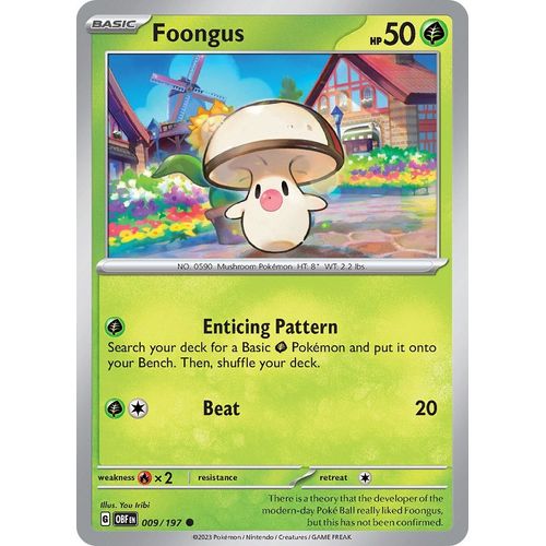 Foongus (009/197) [SV03: Obsidian Flames] - PokéBox Australia