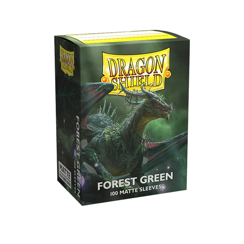 Dragon Shield - Standard Forest Matte Green Sleeves 100 pack - PokéBox Australia