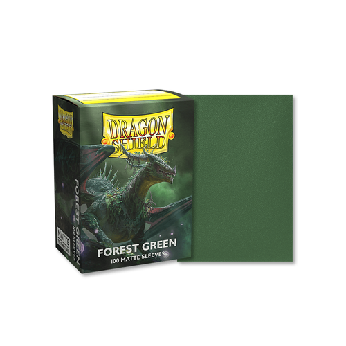 Dragon Shield - Standard Forest Matte Green Sleeves 100 pack - PokéBox Australia