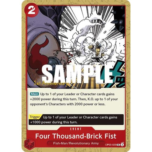 Four Thousand - Brick Fist (OP05 - 020) [Awakening of the New Era: 1st Anniversary Tournament Cards] - PokéBox Australia