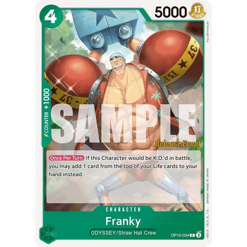 Franky (034) (OP10 - 034) [Royal Blood Release Event Cards] - PokéBox Australia
