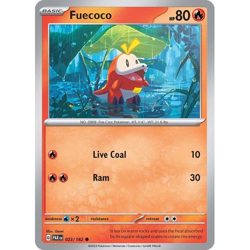 Fuecoco (023/182) [SV04: Paradox Rift] - PokéBox Australia