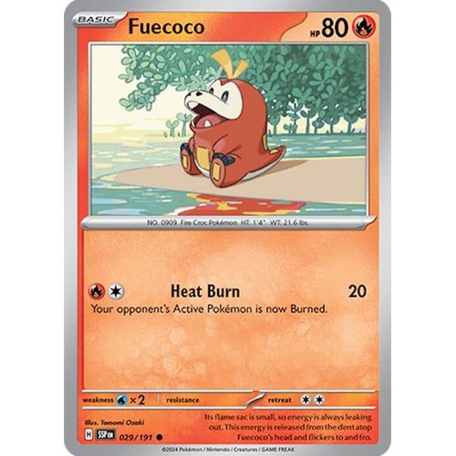 Fuecoco (029/191) [SV08: Surging Sparks] - PokéBox Australia