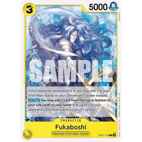 Fukaboshi (OP11 - 110) [A Fist of Divine Speed] - PokéBox Australia