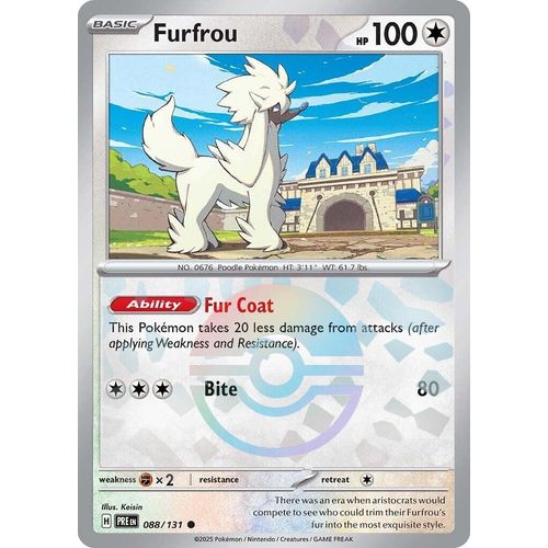 Furfrou (Poke Ball Pattern) (088/131) [SV: Prismatic Evolutions] - PokéBox Australia