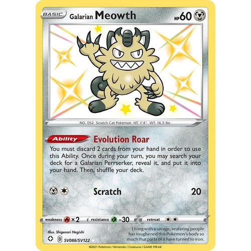 Galarian Meowth (SV086/SV122) (Shining Fates: Shiny Vault) - PokéBox Australia