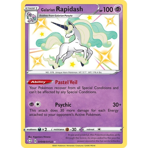 Galarian Rapidash (SV048/SV122) (Shining Fates: Shiny Vault) - PokéBox Australia