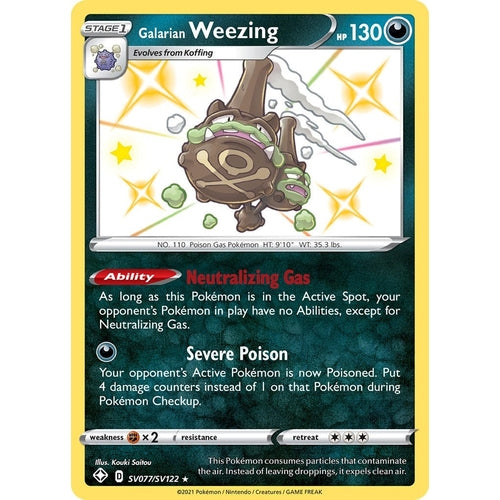 Galarian Weezing (SV077/SV122) (Shining Fates: Shiny Vault) - PokéBox Australia