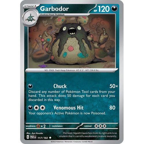 Garbodor (117/182) [SV04: Paradox Rift] - PokéBox Australia