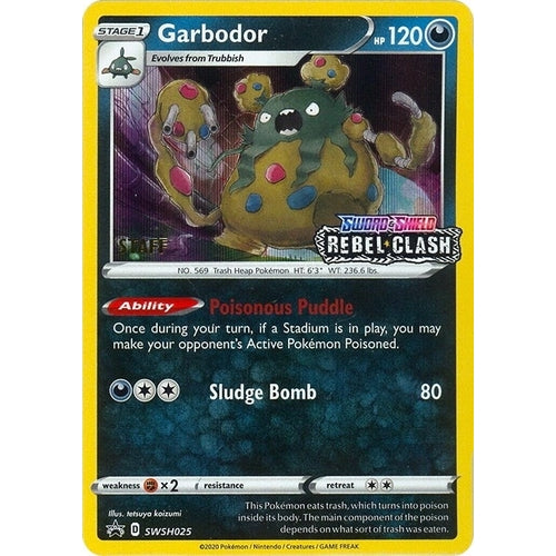 Garbodor - SWSH025 (Prerelease) [Staff] (SWSH025) (SWSH: Sword & Shield Promo Cards) - PokéBox Australia