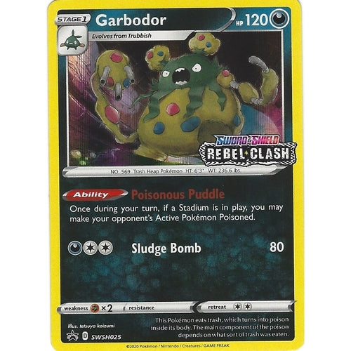 Garbodor - SWSH025 (Prerelease) (SWSH025) (SWSH: Sword & Shield Promo Cards) - PokéBox Australia