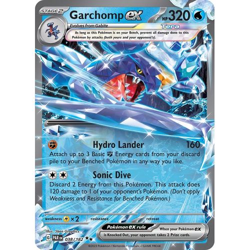Garchomp ex (038/182) [SV04: Paradox Rift] - PokéBox Australia