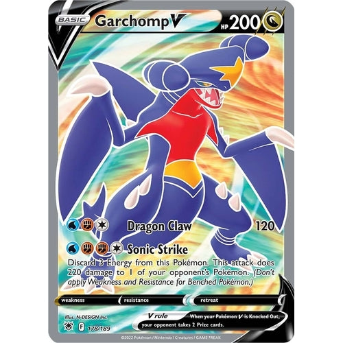 Garchomp V (Full Art) (178/189) (SWSH10: Astral Radiance) - PokéBox Australia