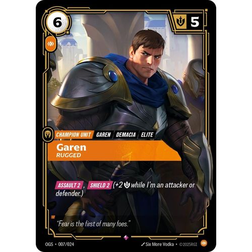 Garen - Rugged (007/024) (Origins: Proving Grounds) - PokéBox Australia