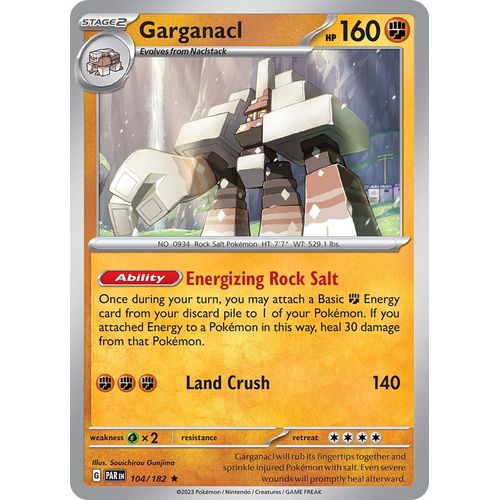 Garganacl (104/182) [SV04: Paradox Rift] - PokéBox Australia
