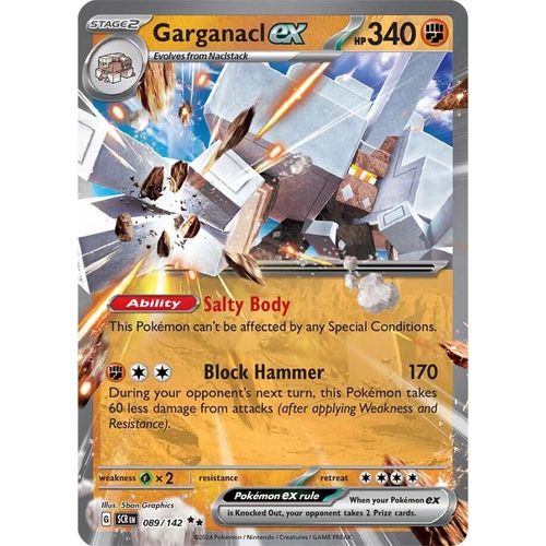 Garganacl ex (089/142) [SV07: Stellar Crown] - PokéBox Australia