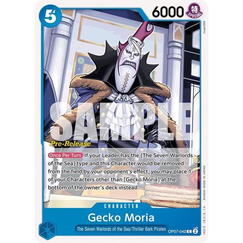 Gecko Moria (042) (OP07 - 042) [500 Years in the Future Pre - Release Cards] - PokéBox Australia