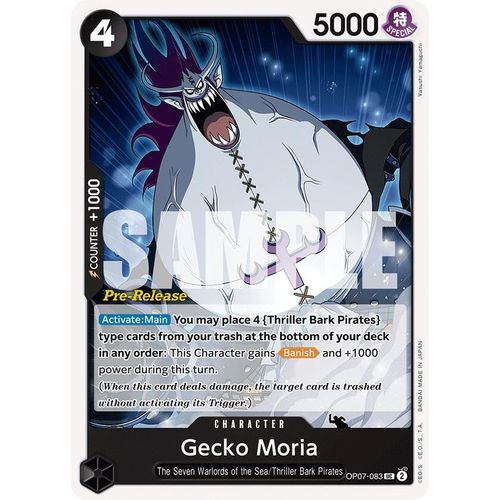 Gecko Moria (083) (OP07 - 083) [500 Years in the Future Pre - Release Cards] - PokéBox Australia