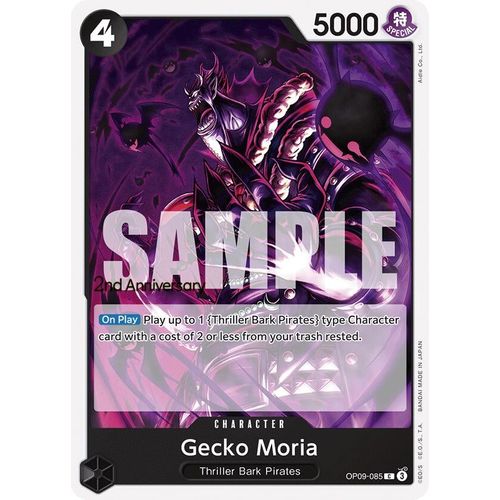 Gecko Moria (OP09 - 085) [Emperors in the New World: 2nd Anniversary Tournament Cards] - PokéBox Australia