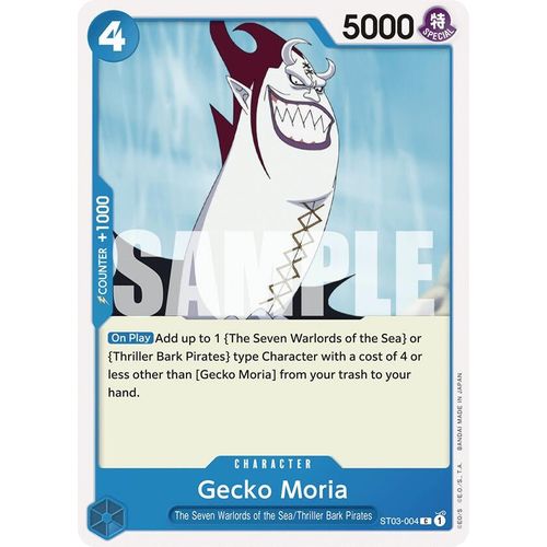 Gecko Moria (ST03 - 004) (3004) [Starter Deck 17: BLUE Donquixote Doflamingo] - PokéBox Australia
